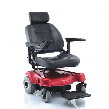 Коляска инвалидная электрическая, красного цвета, D310