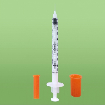 1-но граммовые, инсулиновые, трехкомпонентные, с фиксированной иглой, 30G, кор